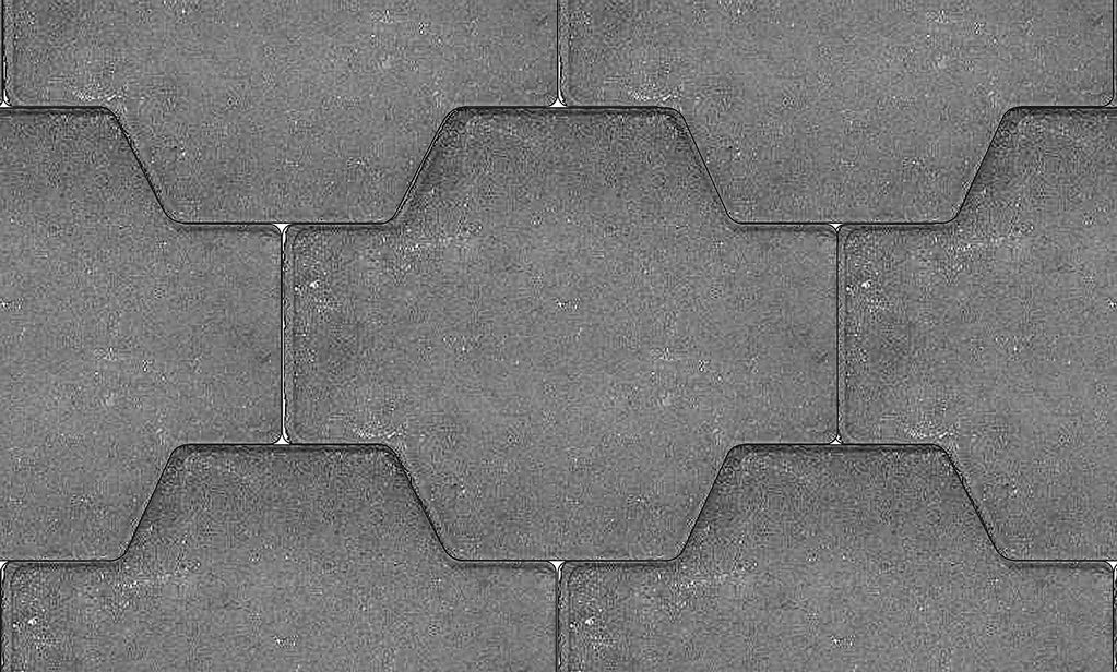 Тротуарная плитка Толстушка серый