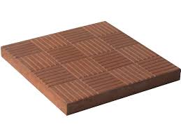 Тротуарная плитка Паркет 300*300*30 коричневый