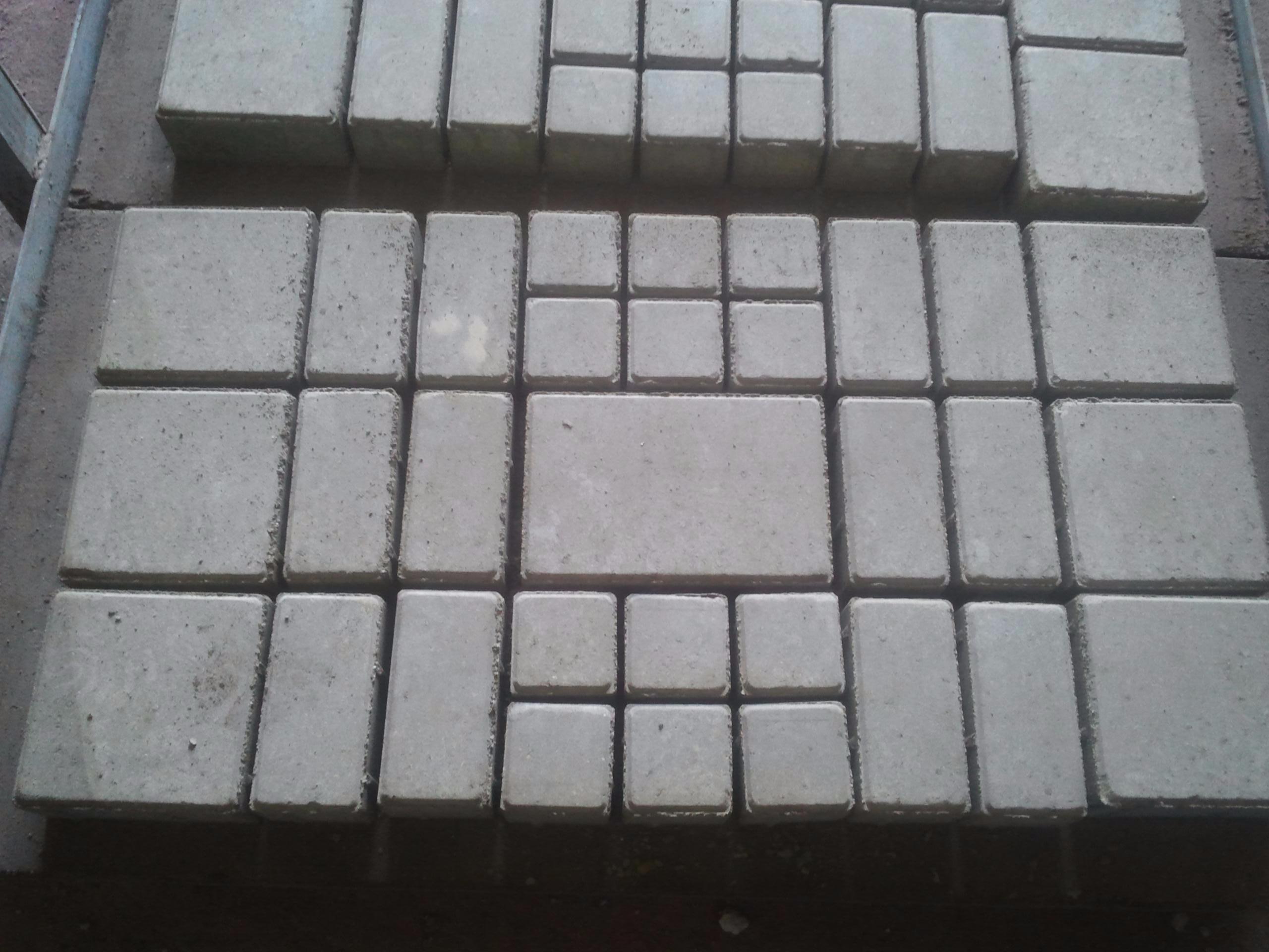 Тротуарная плитка Модульная серый